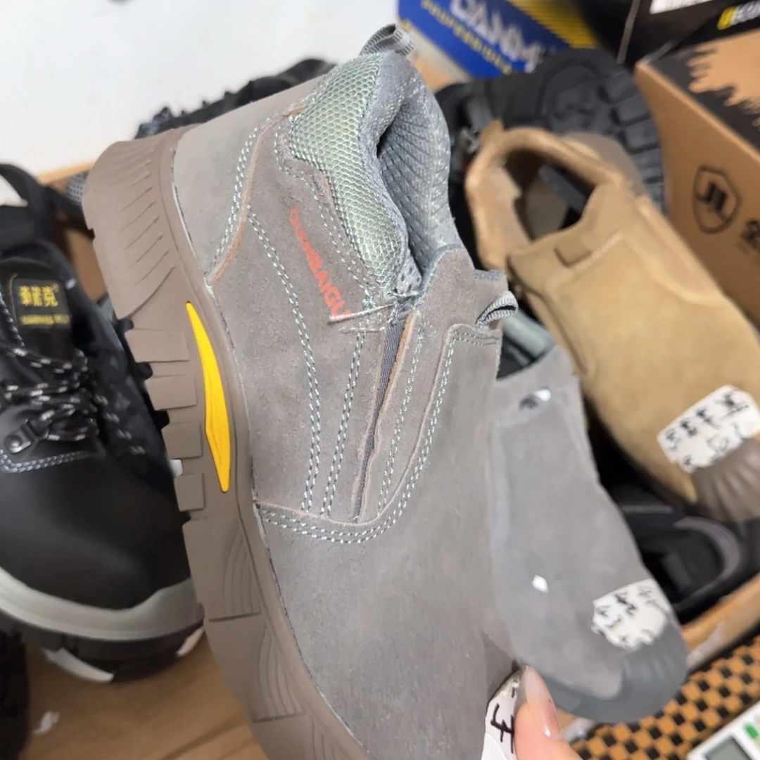 40码棕。翻毛牛皮一脚蹬防烫