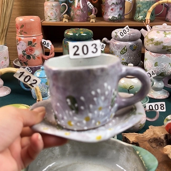 杯景德镇陶瓷手绘作品203
