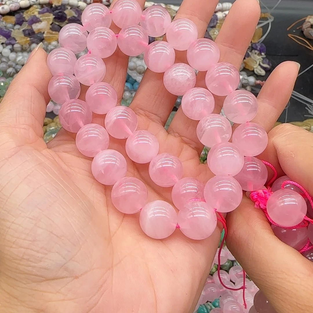 合金玛瑙/玉髓珠宝半成品马粉12mm一条