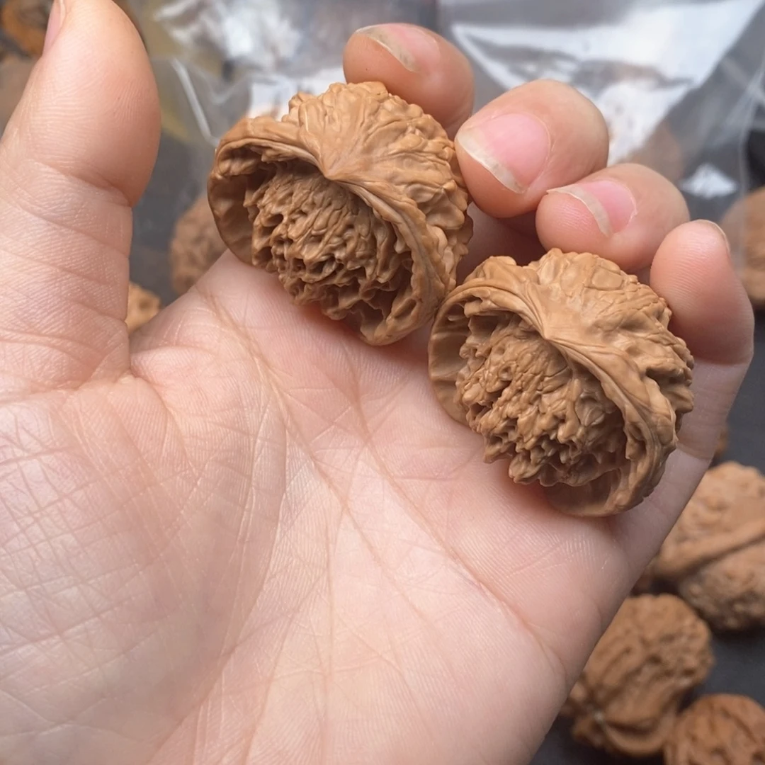 文玩核桃把件蛇头手捻