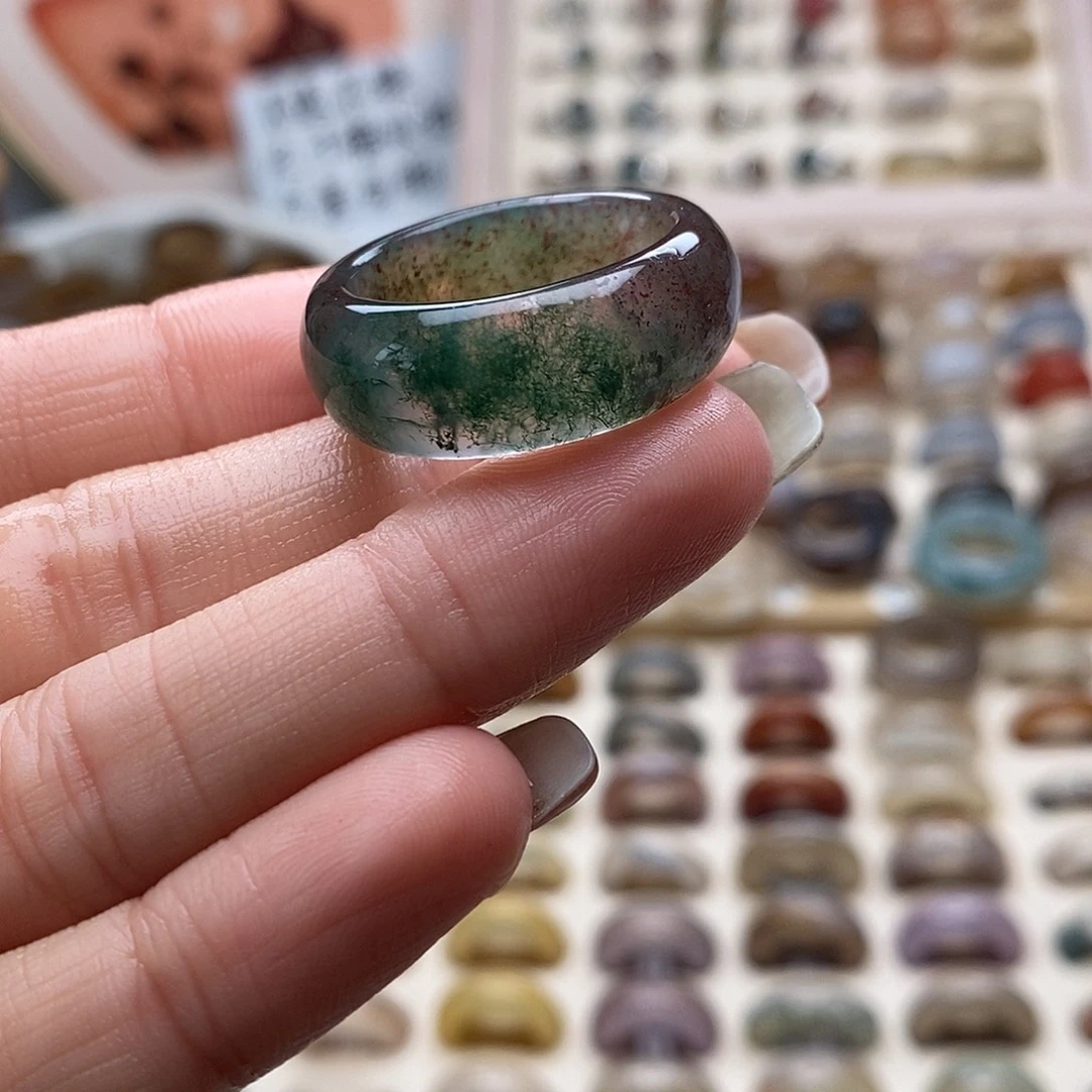 玛瑙/玉髓未镶嵌戒指A 54不退换港26