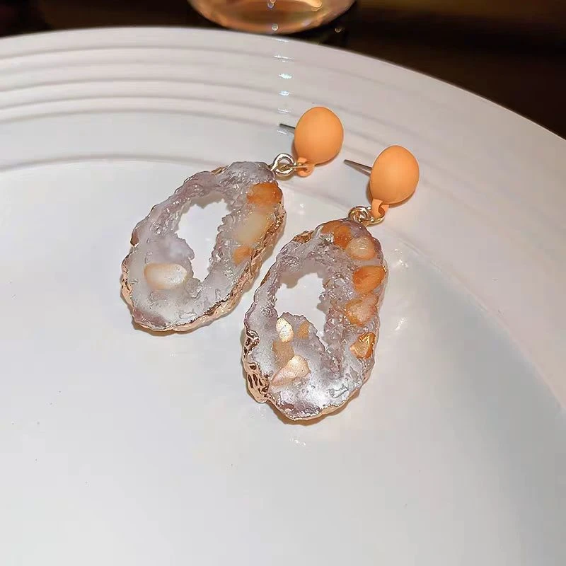 铜合金耳饰 【Q98】复古民族风气质耳环时尚耳钉高级感高档耳环