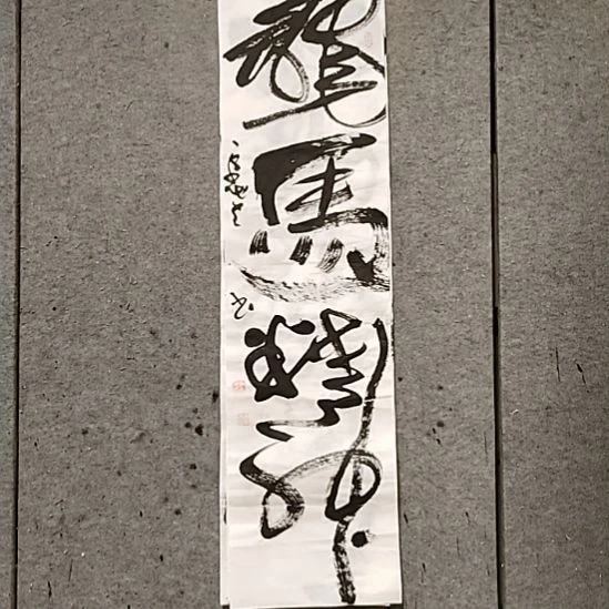 书法宋秉民。龙马精神