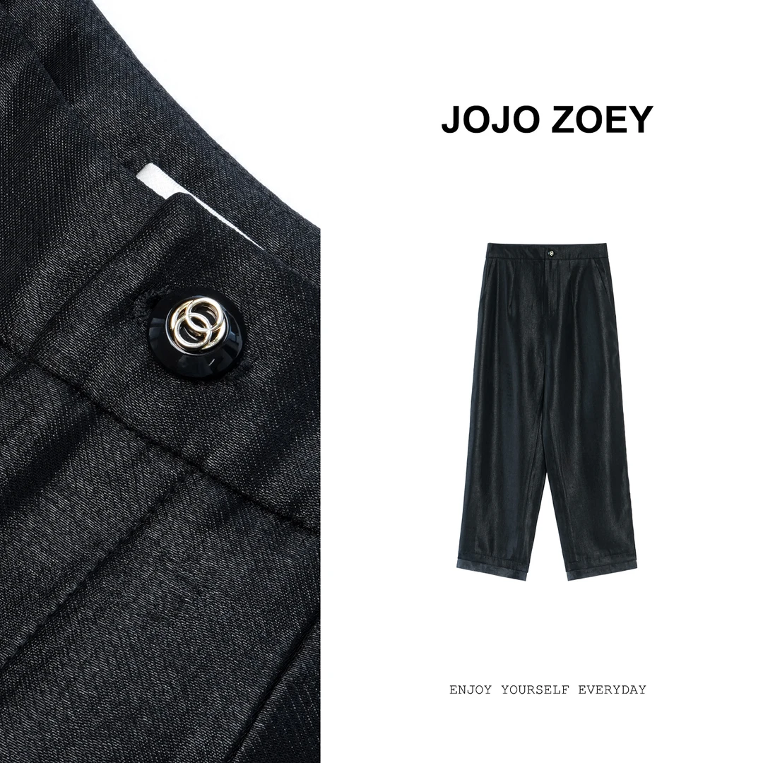 JOJO ZOEY【假日漫游】~新款时尚休闲百搭显瘦小脚裤女kz-5899089