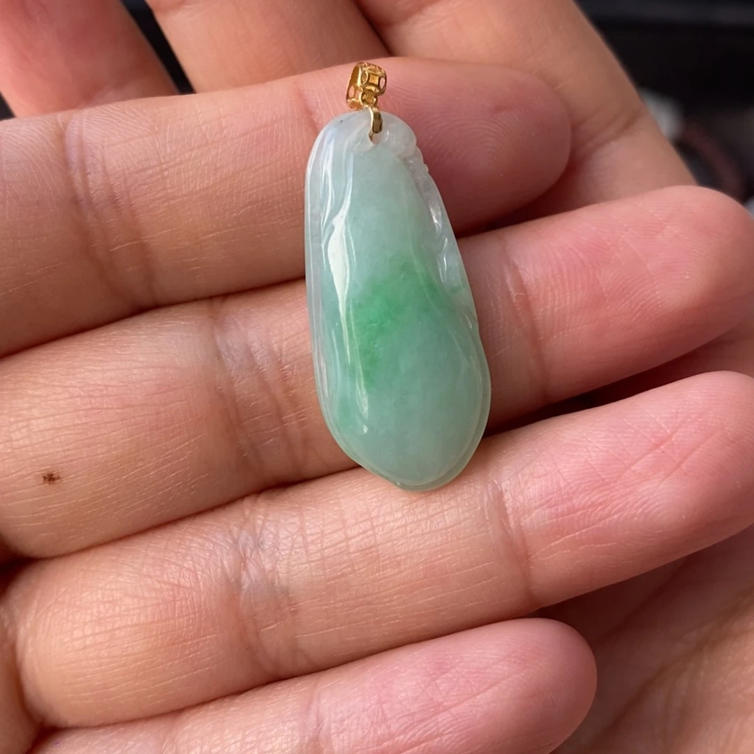 翡翠未镶嵌颈饰天然