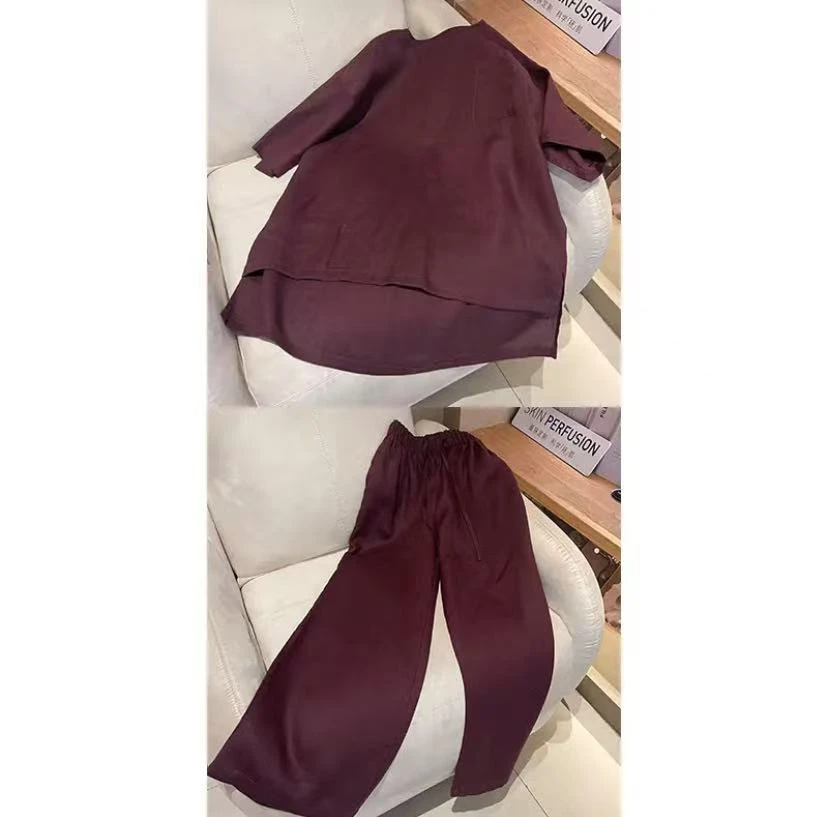 ZUOXIAOQII盛夏麻料套装1（前衣长72-83/胸围132-136/裤长106-108）