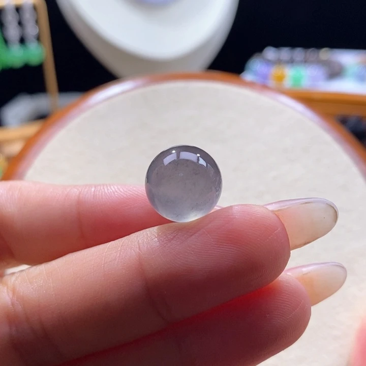 翡翠未镶嵌吊坠(不含链)翡翠黑杠珠卡13+