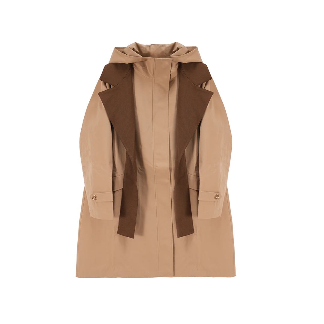 2025新款女士中长款风衣洋气轻奢3K857