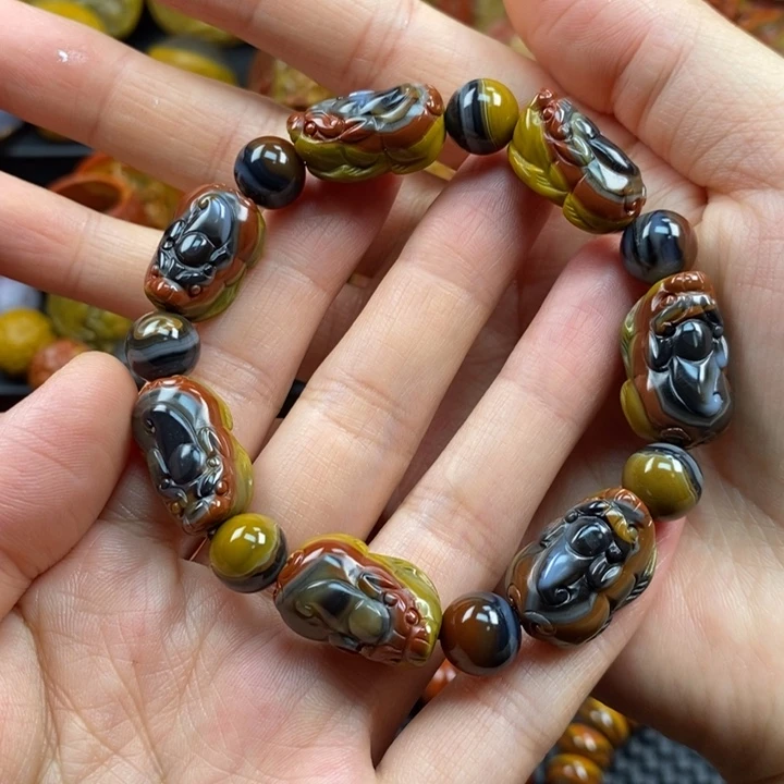 玛瑙/玉髓未镶嵌手串战国红手串