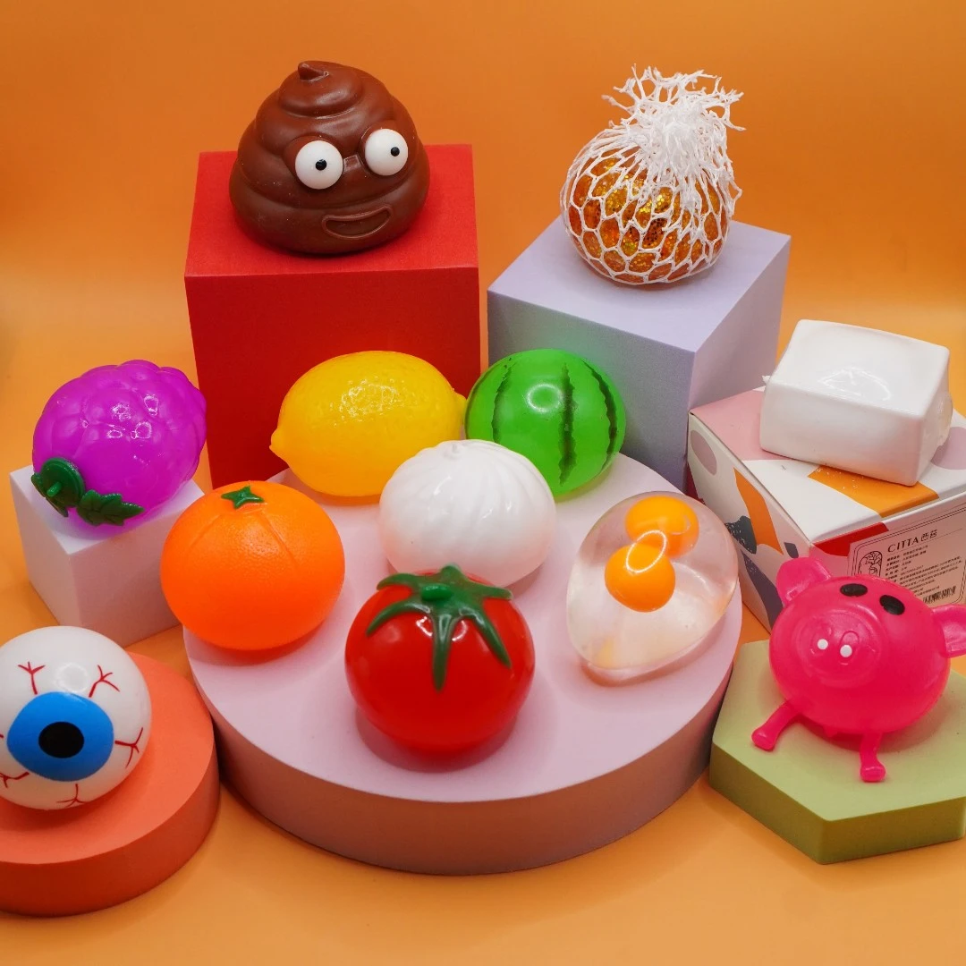 【福利款】儿童解压玩具减压解压水果西红柿番茄捏捏乐仿真趣味粘性