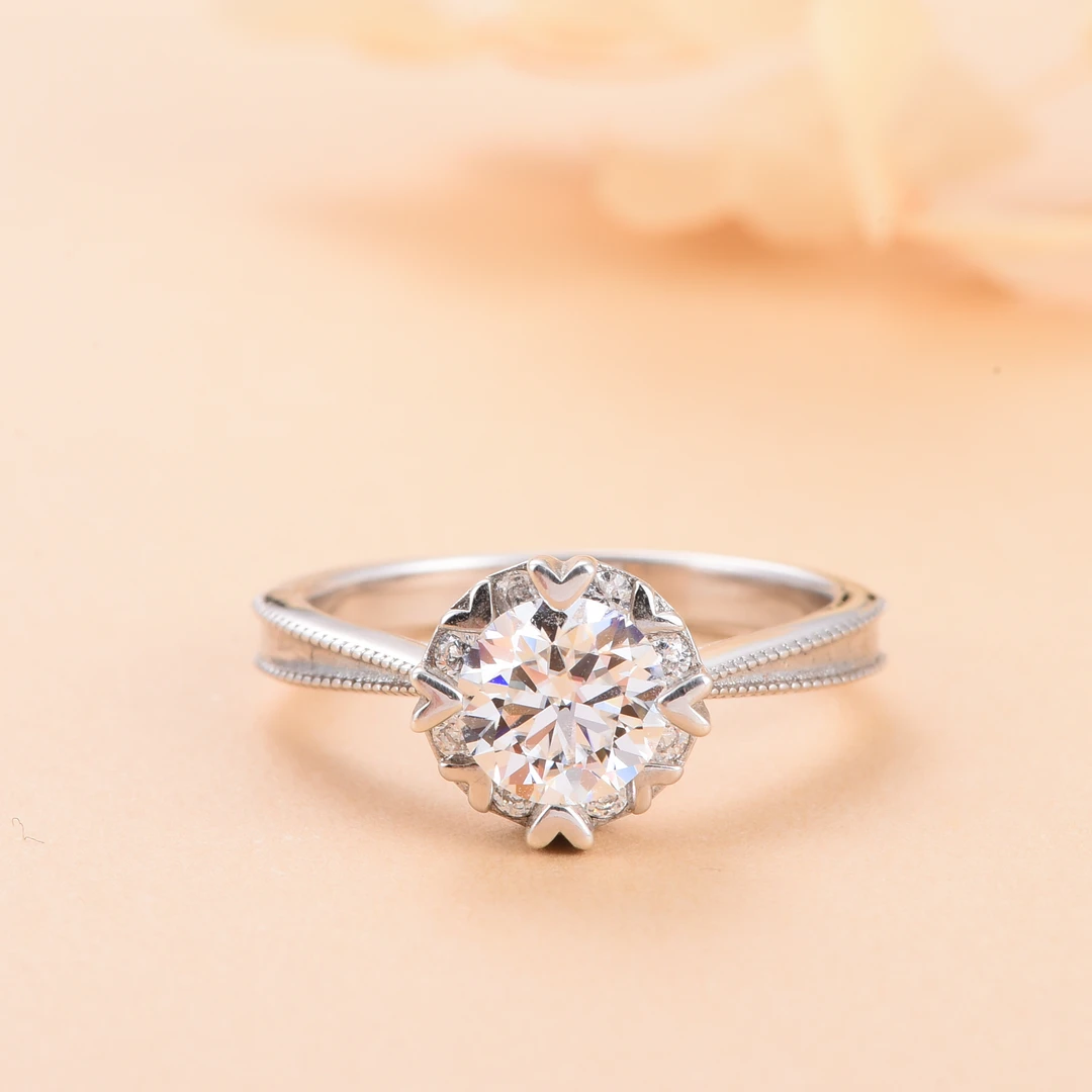 [璀璨美钻】女款南国雪花1.0ct戒指