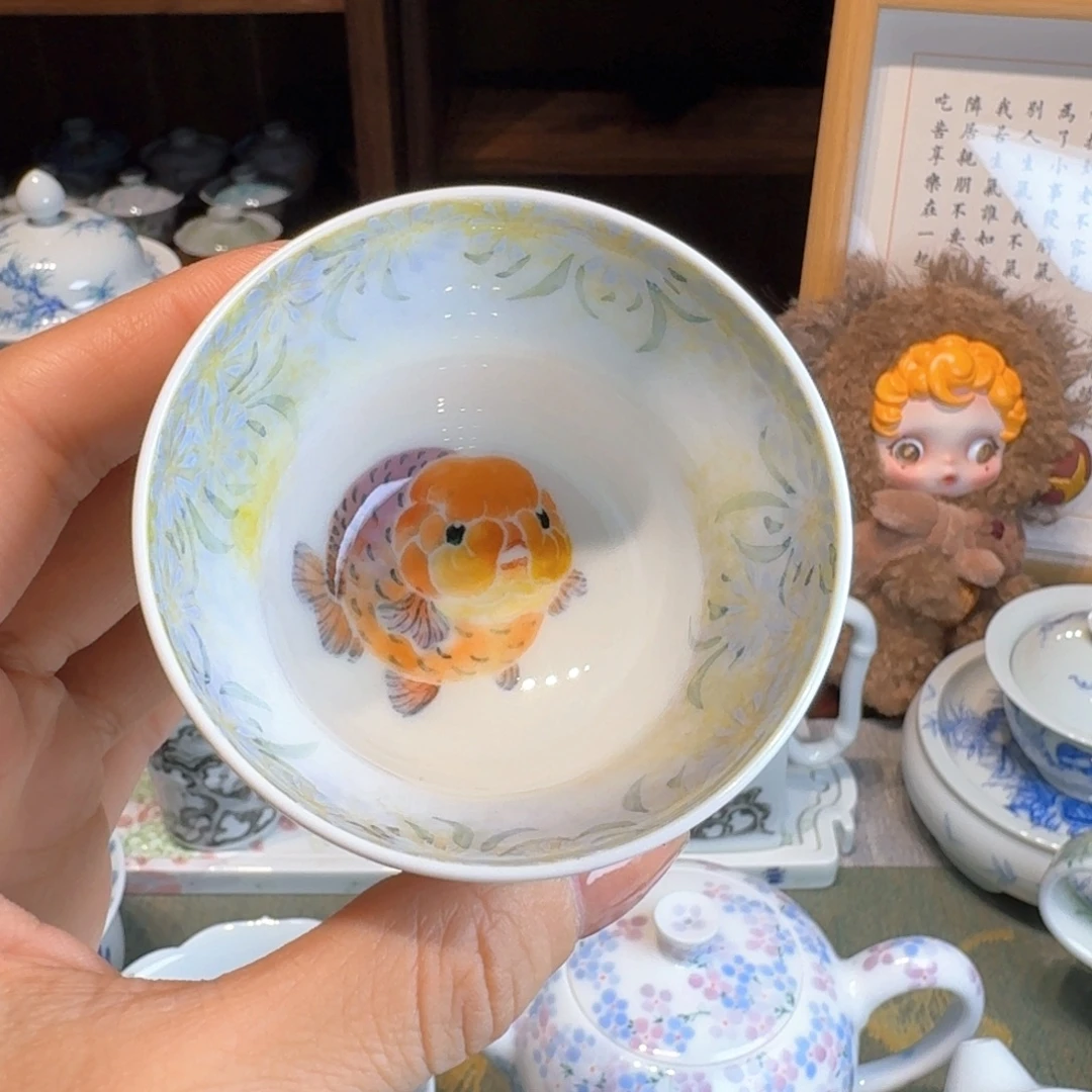 赐闲堂清秋鱼鱼杯