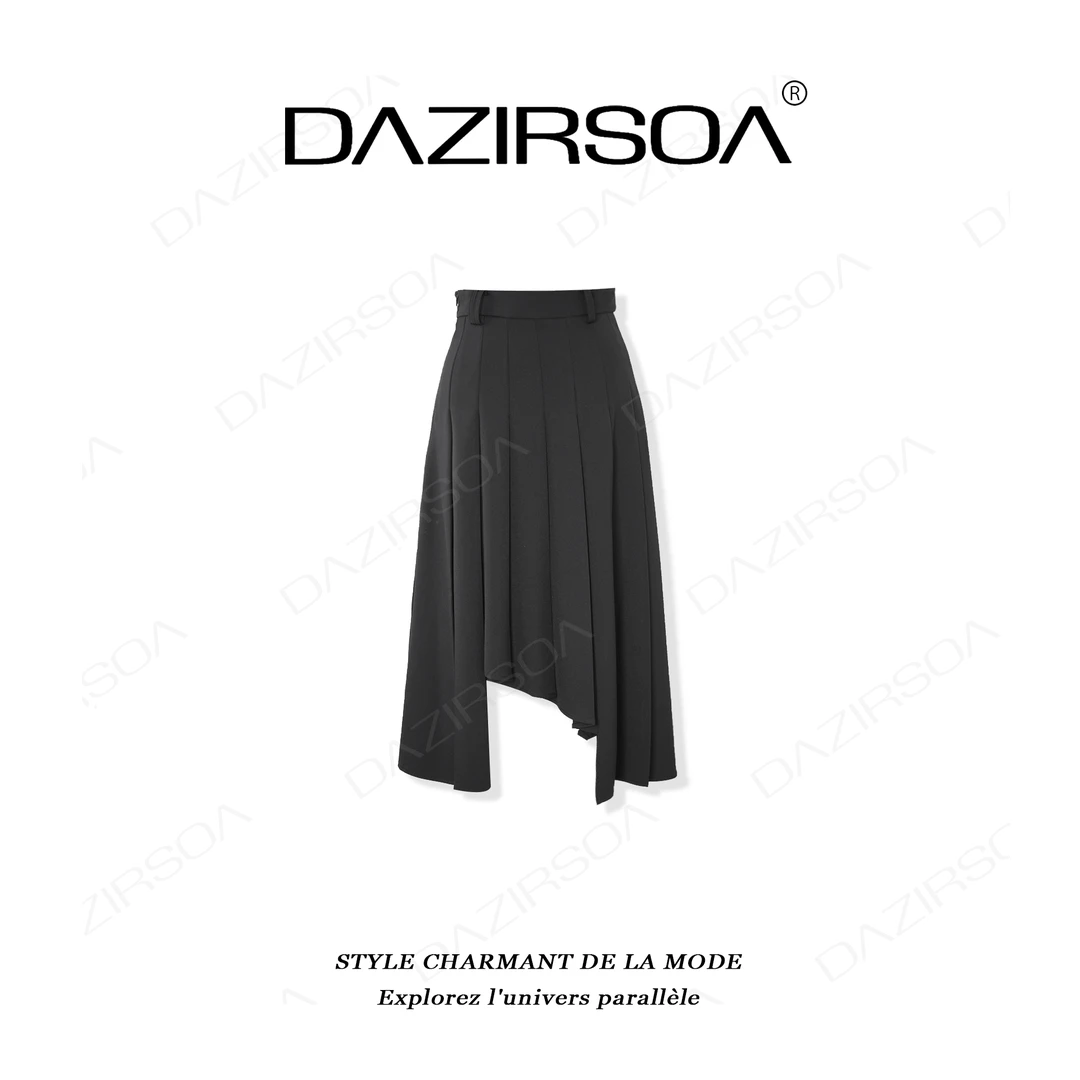 DAZIRSOA/达姿“一瞬回眸”时尚百搭显瘦洋气不规则半身裙 X202