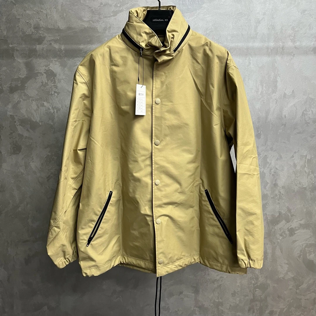 未使用 Balenciaga/巴黎世家 米色连帽logo字母夹克外套/36