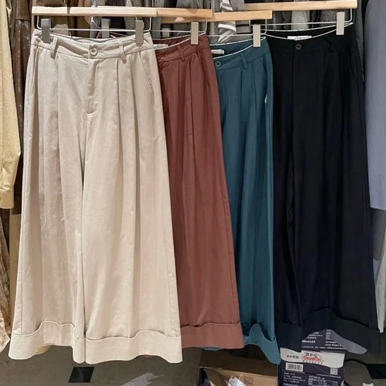 kittin@9007 韩系简约百搭休闲阔腿裤 2-25