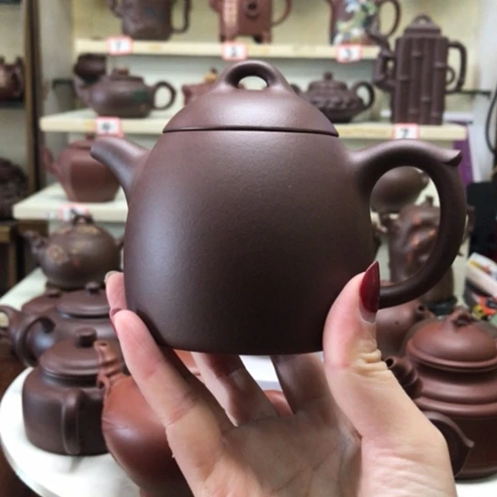 紫砂茶壶秦权紫砂壶