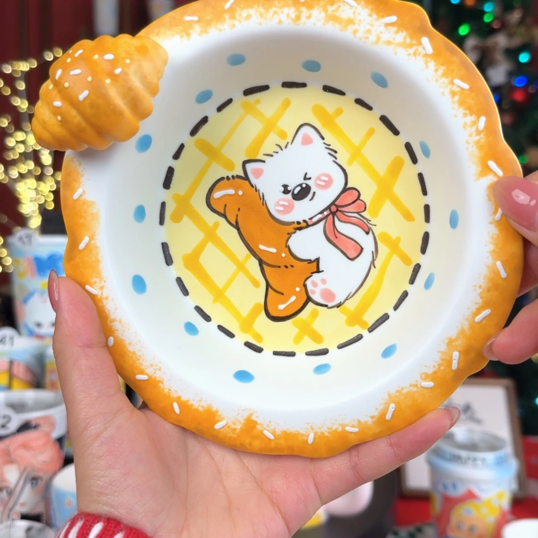 陶摆件景德镇手绘高温釉下彩