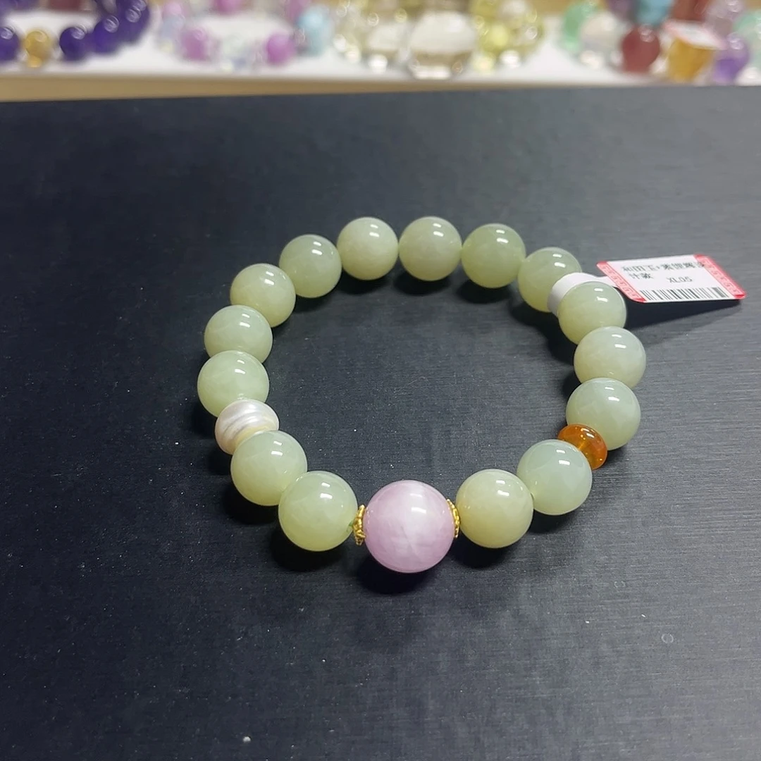 和田玉（糖玉）未镶嵌手链和田玉设计款手串