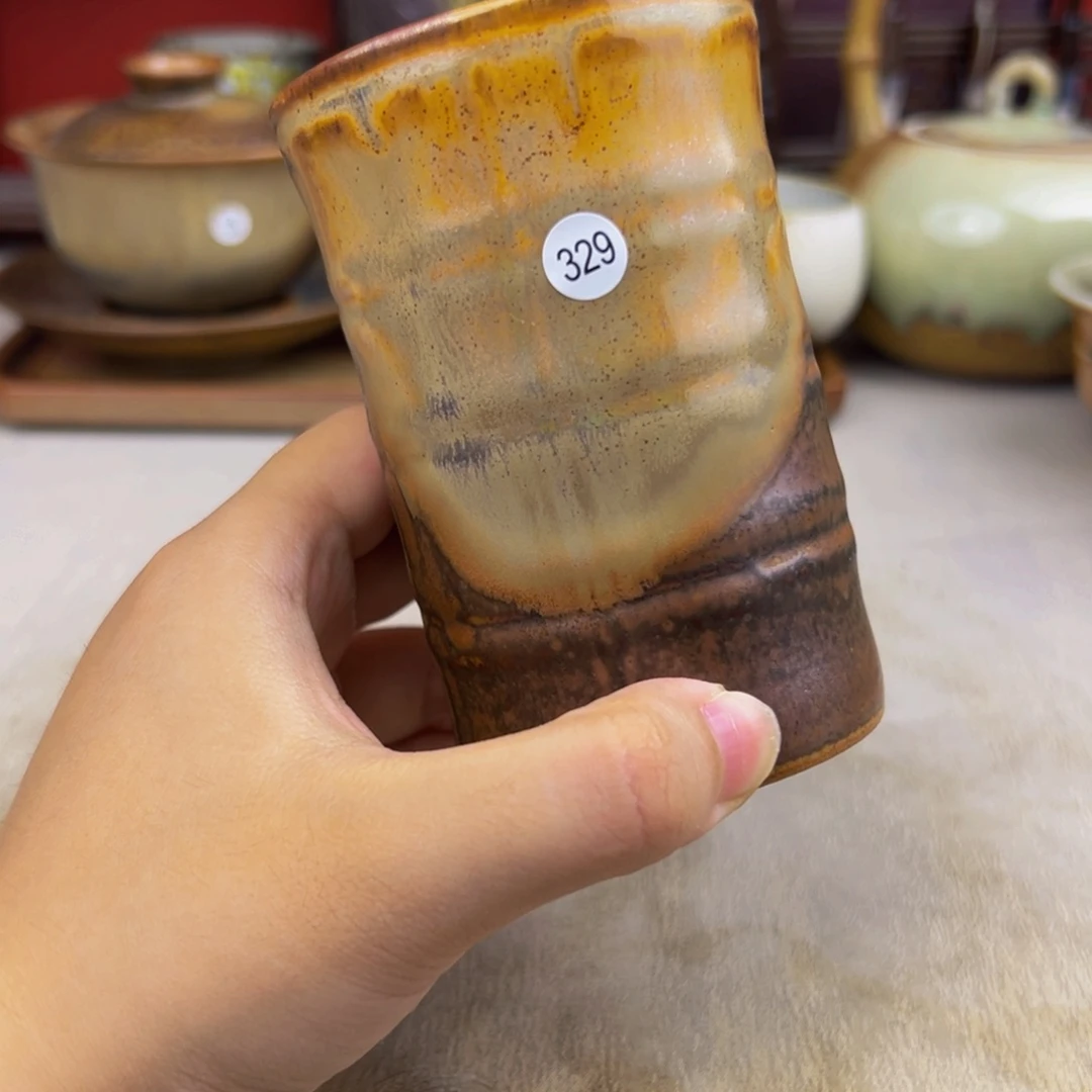 杯纯手工柴烧主人杯