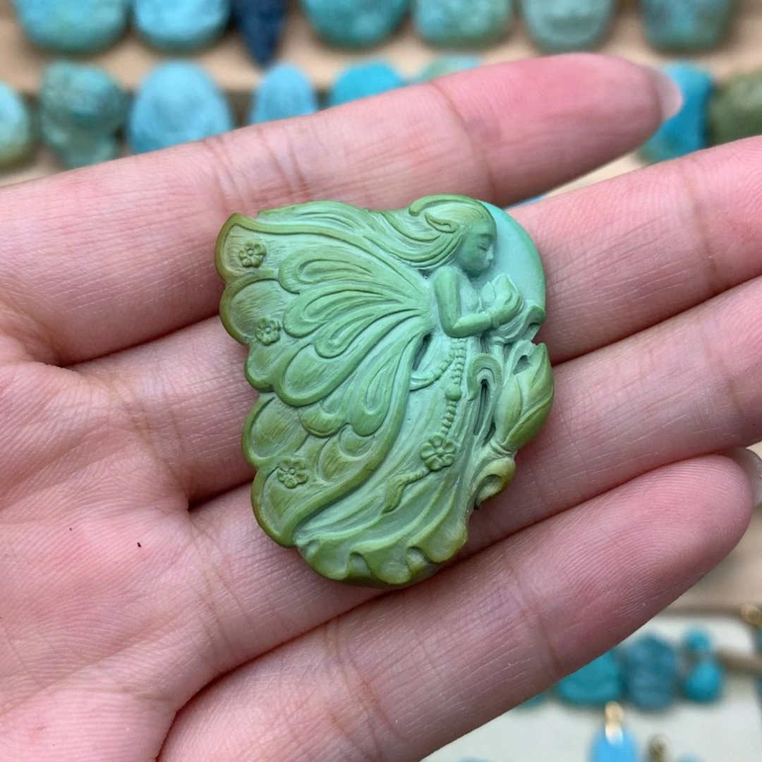 未镶嵌绿松石珠宝奇石