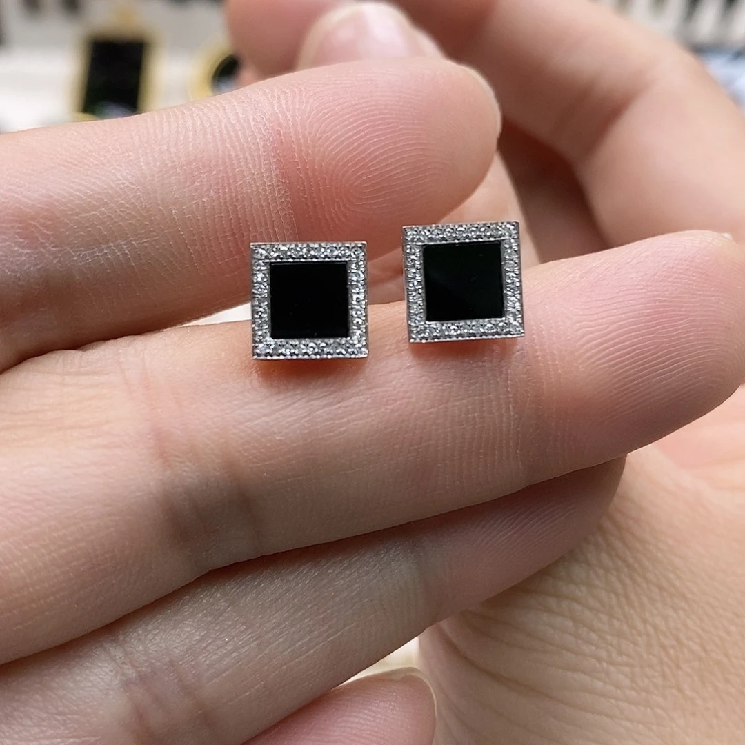 翡翠18K金镶嵌耳饰