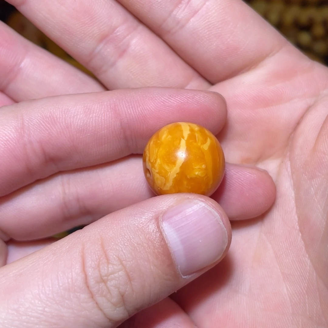 云***泽琥珀未镶嵌裸石苹果珠