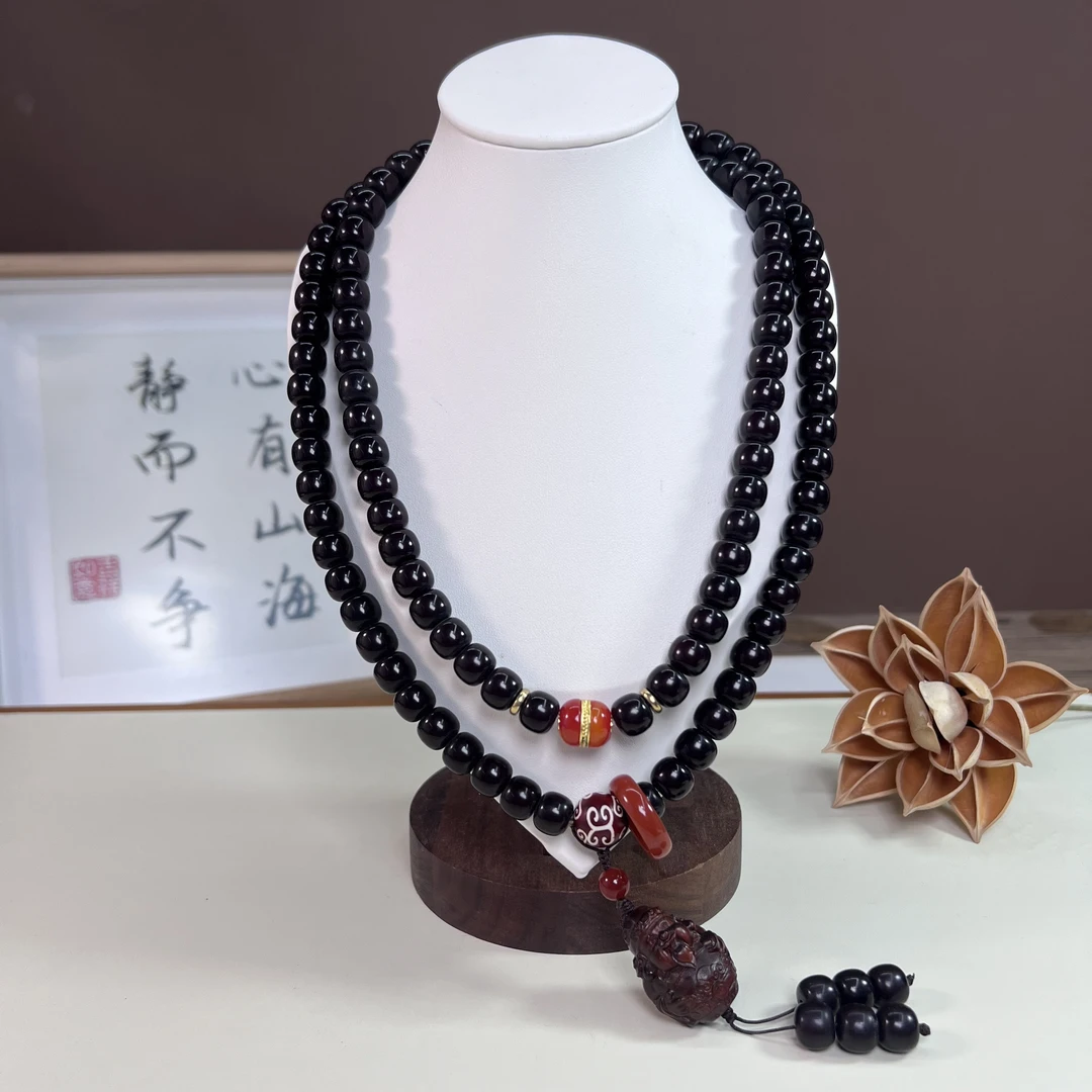 【一生精选】新品 墨上花开 菩提108颗 设计款