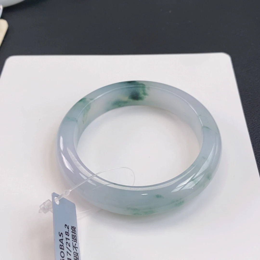 未镶嵌手镯翡翠53冰飘花