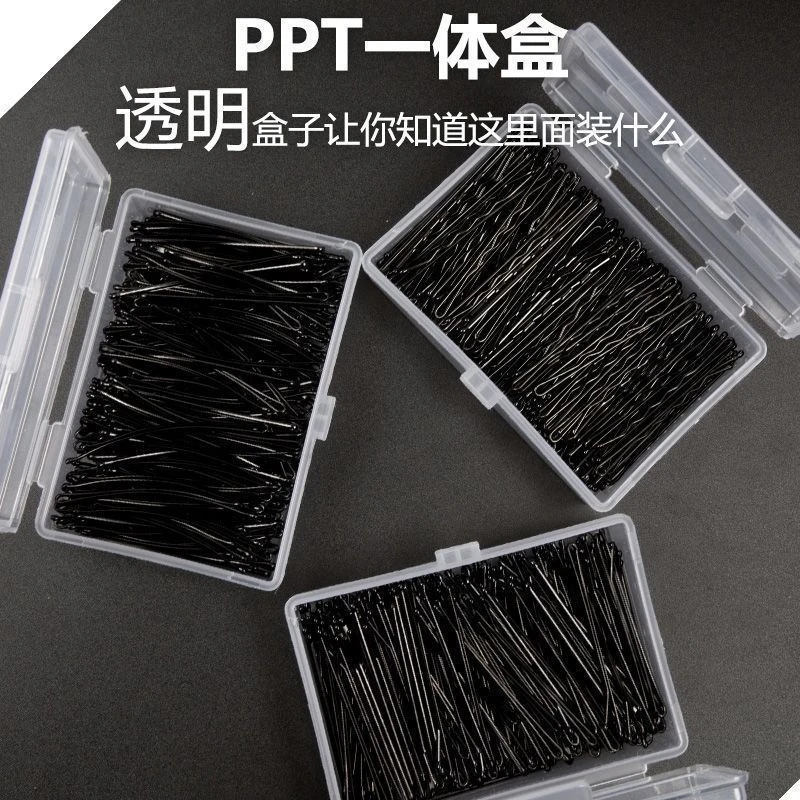 影楼黑色发夹盘发一字夹专用加粗发夹丸子头u型固定黑夹子u字夹