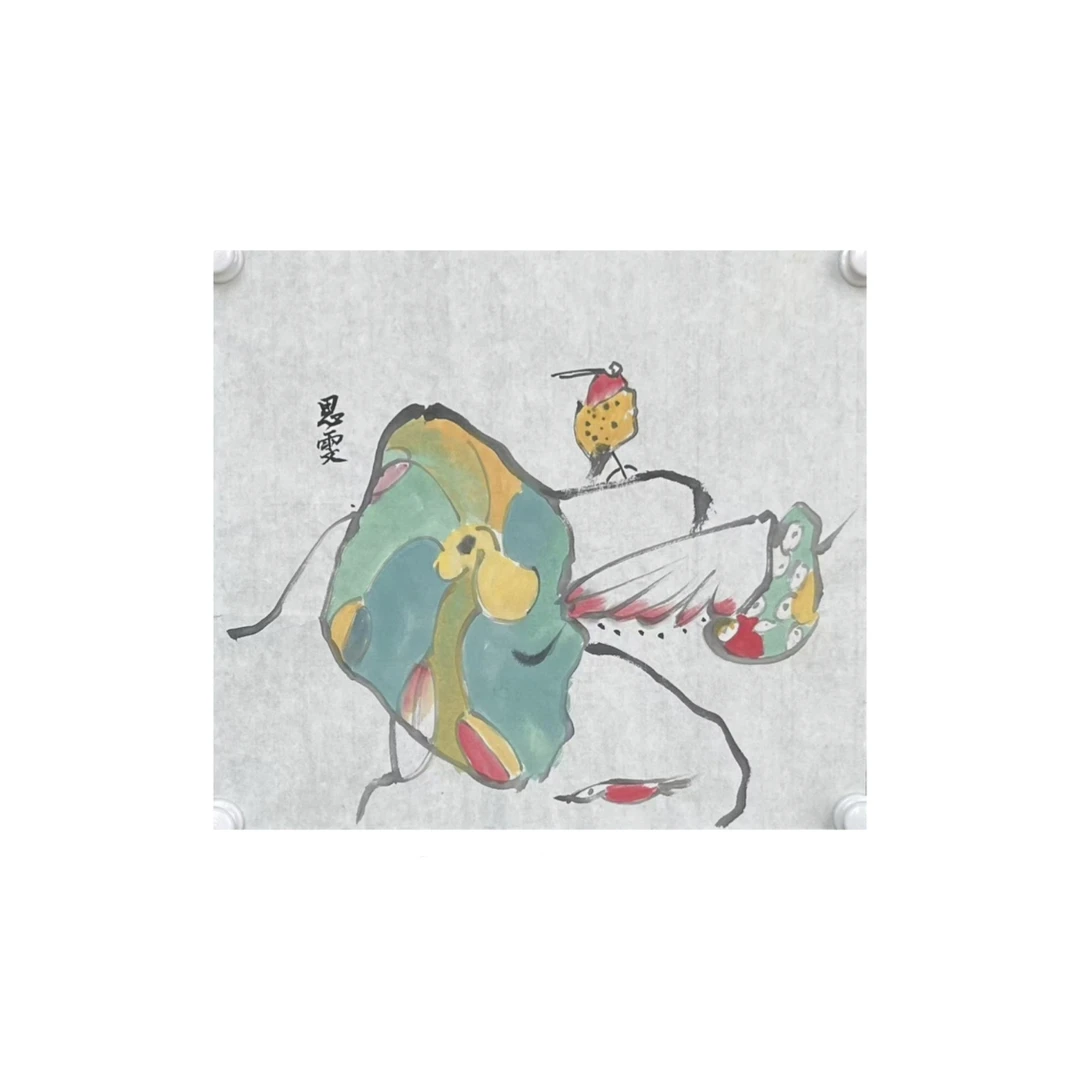 张大风艺术馆  程思雯手绘抽象画CC03 42X46