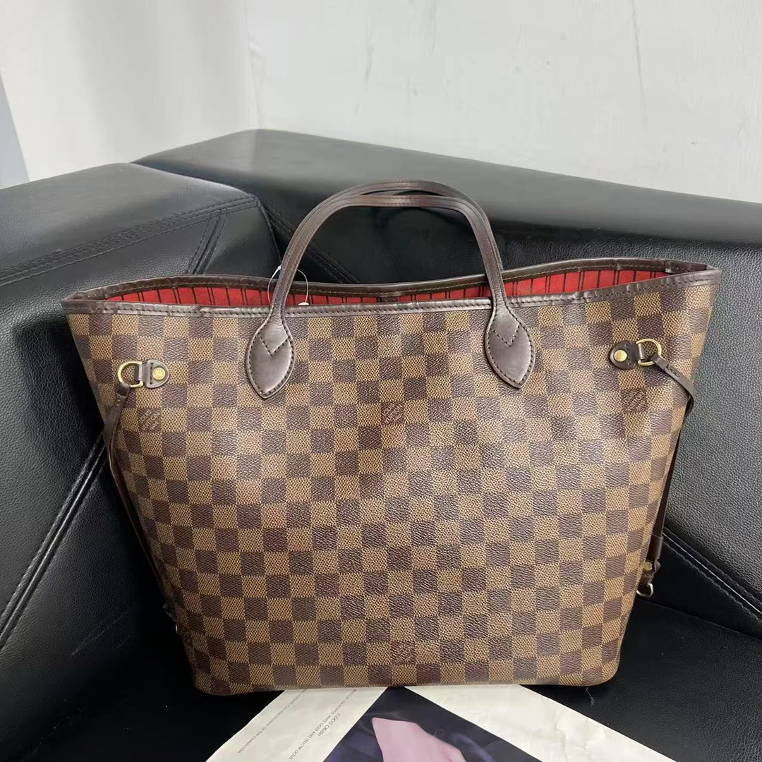 95新 LouisVuitton/路易威登 捐金沉珠/棋盘格中号nf单肩