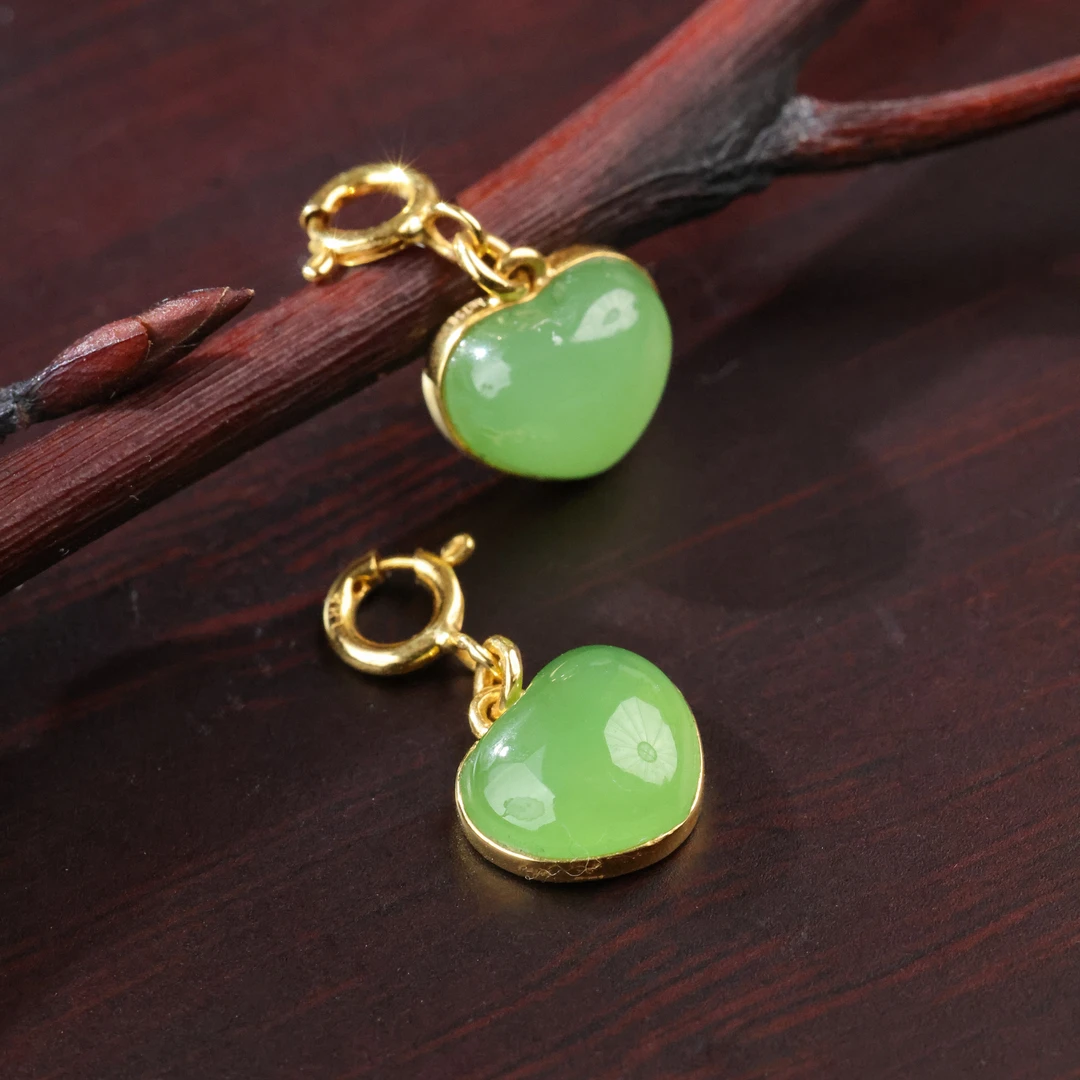 【举石臻选】TA0219-564-5和田玉吊坠18k（一件/多样性发）H