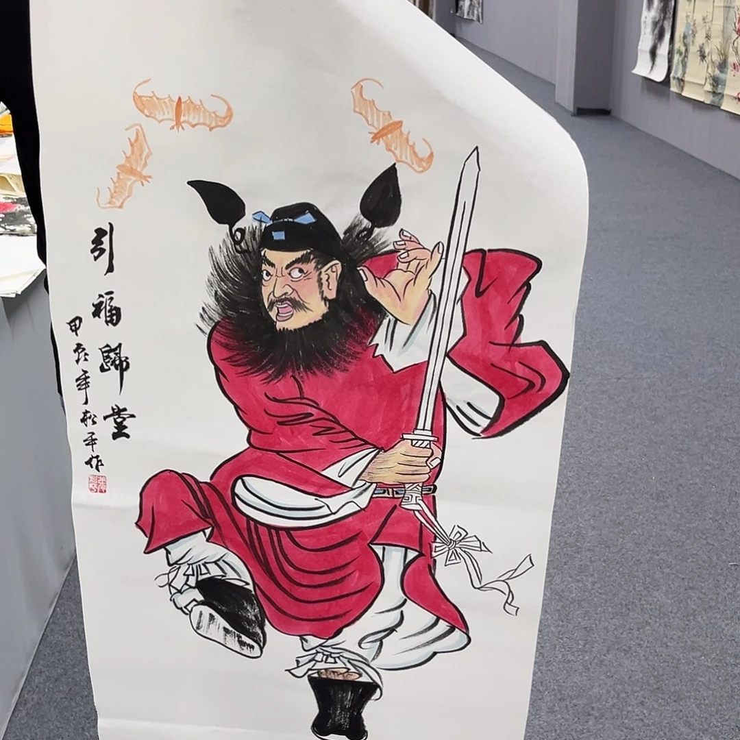 国画国画老师手绘作品