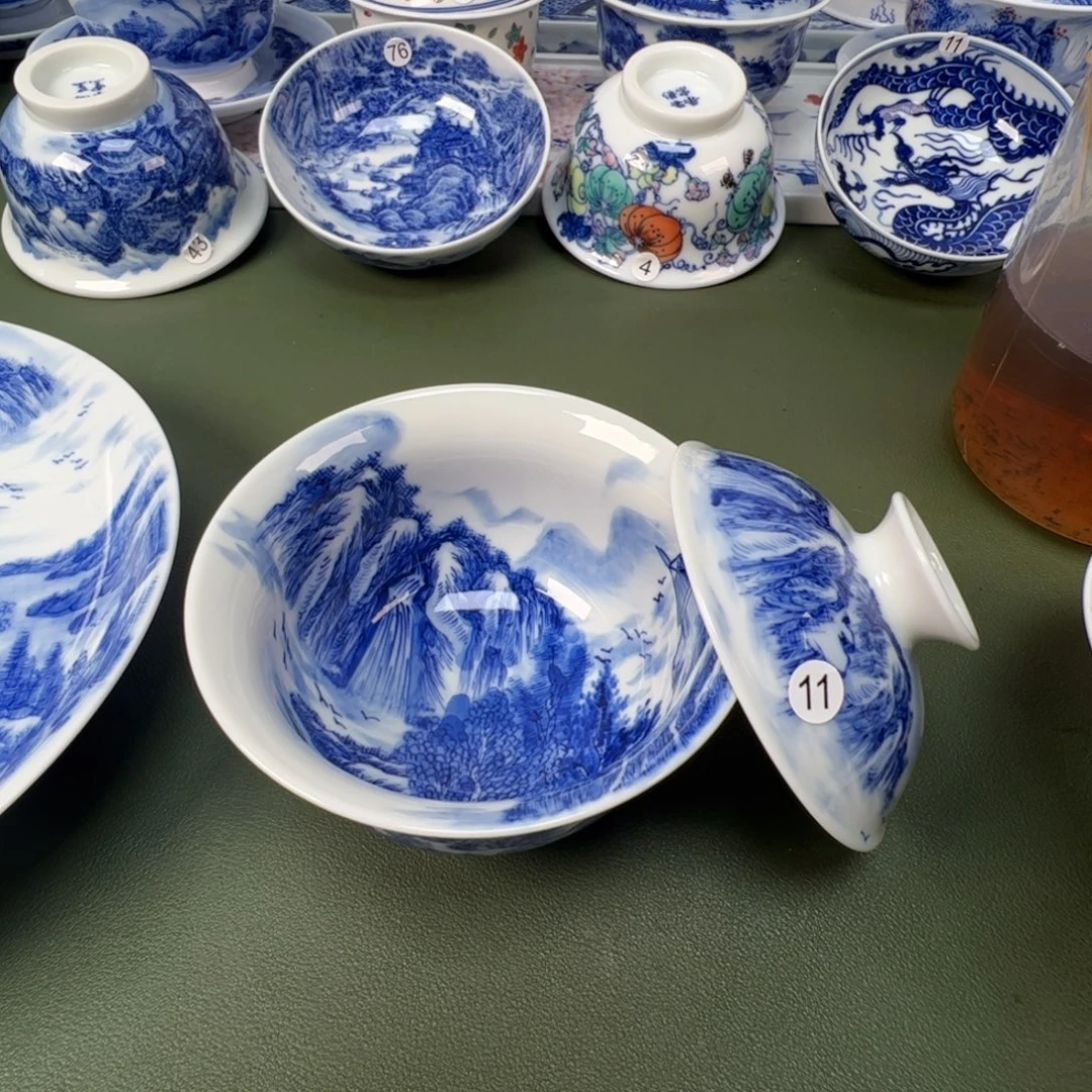 景德镇纯手工纯手绘茶具木木11