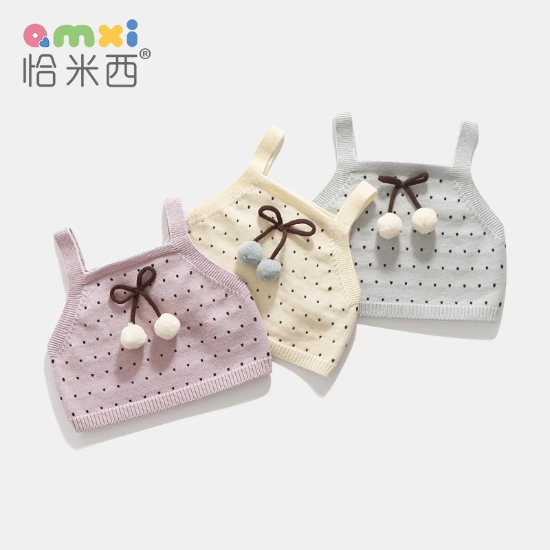 【断码清仓】2025春装女宝宝针织衫吊带0-1-2-3岁女童毛衣小背心