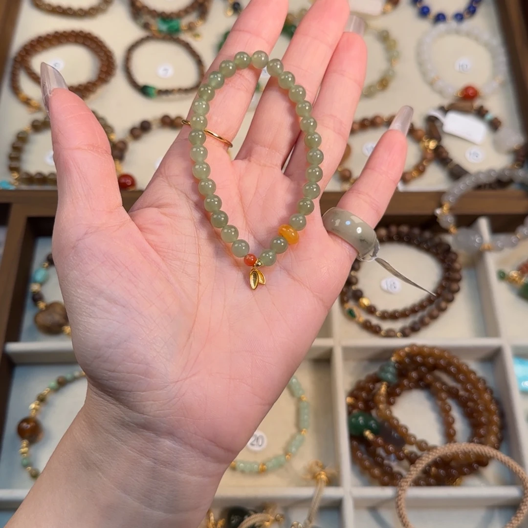 和田玉（糖玉）未镶嵌手链