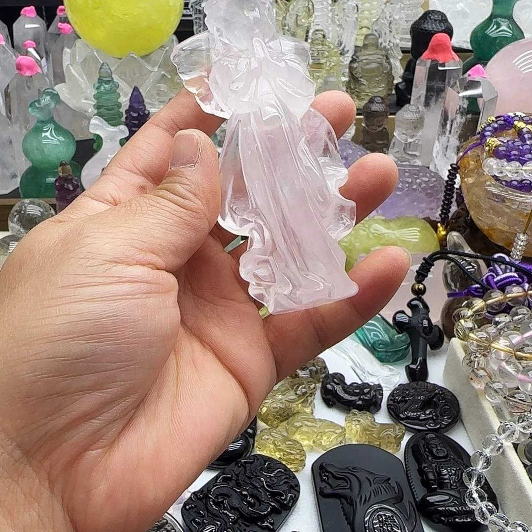 水晶车挂未镶嵌摆件