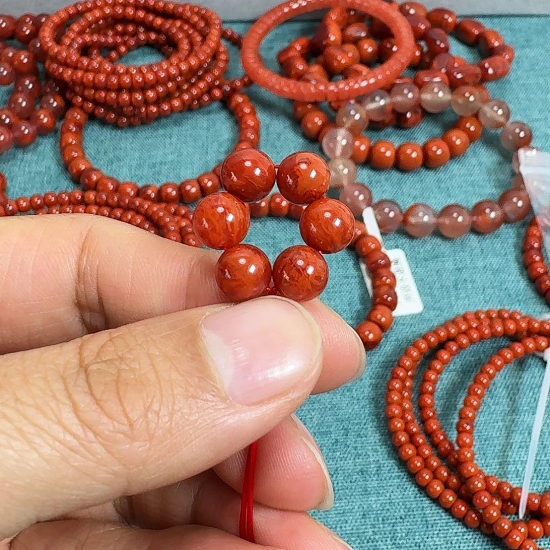 南红玛瑙未镶嵌项链