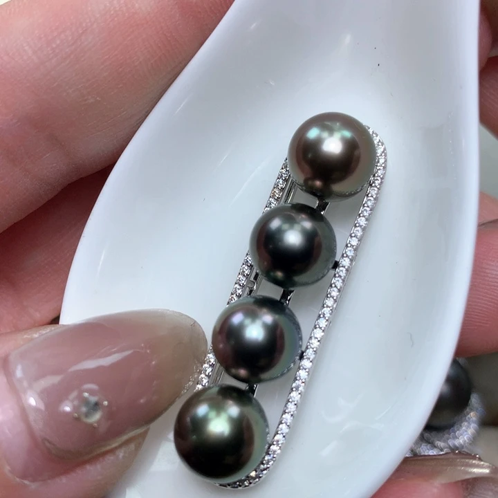 颈饰银S925镶嵌海水珍珠