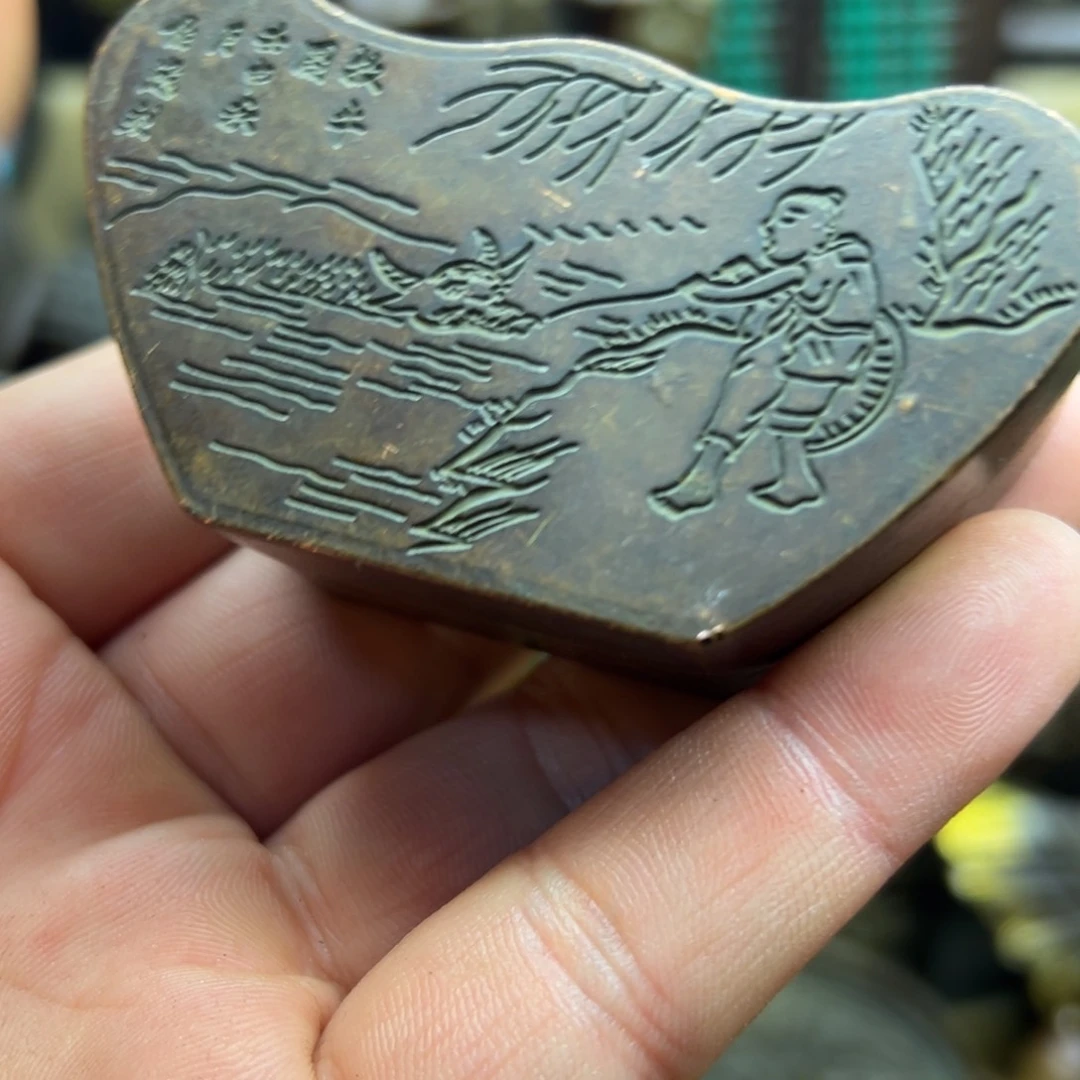 铜摆件欢迎欢迎你