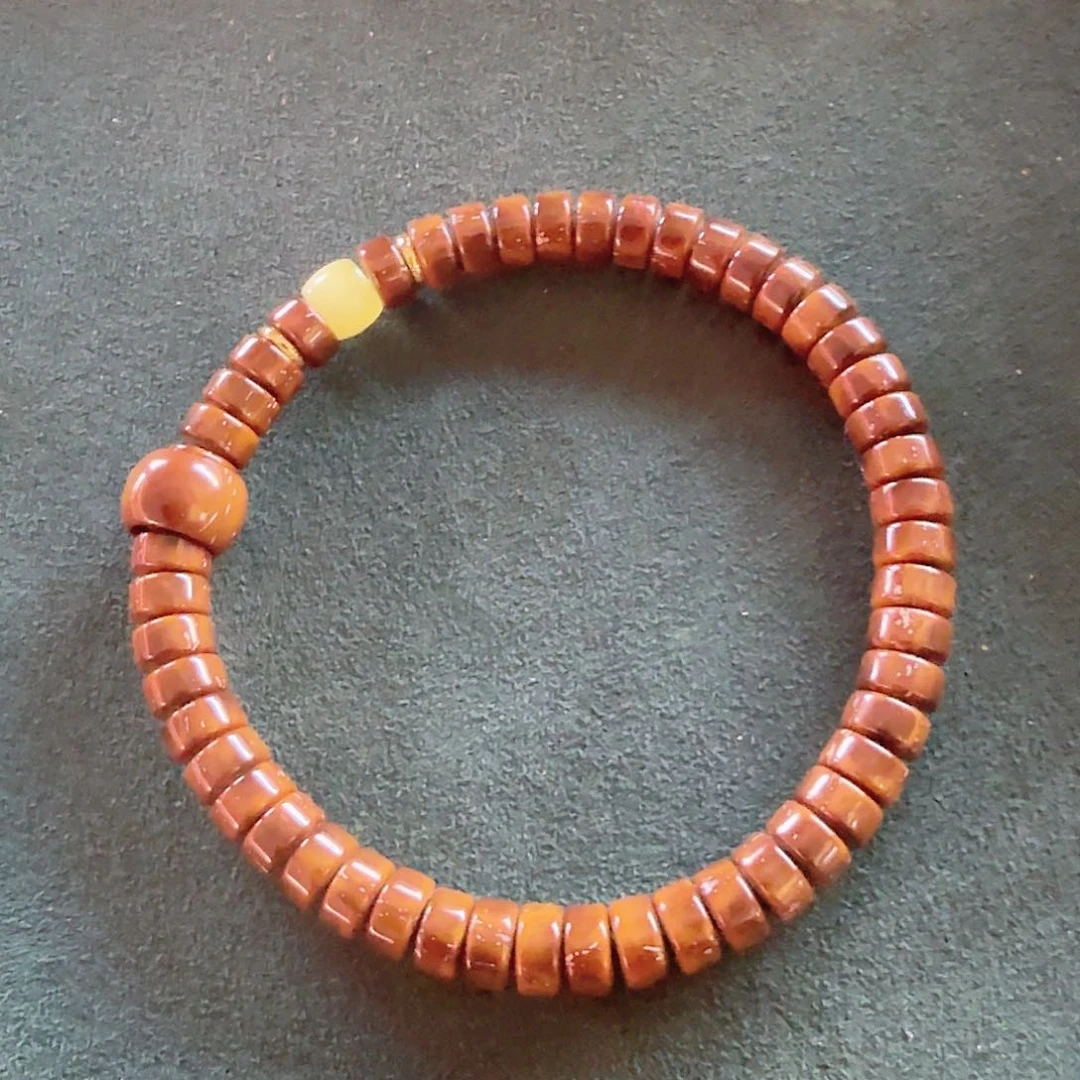 紫金鼠手串实心鼠片74