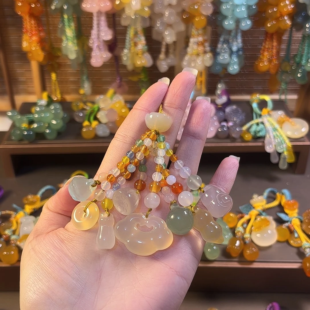 玛瑙/玉髓未镶嵌车挂