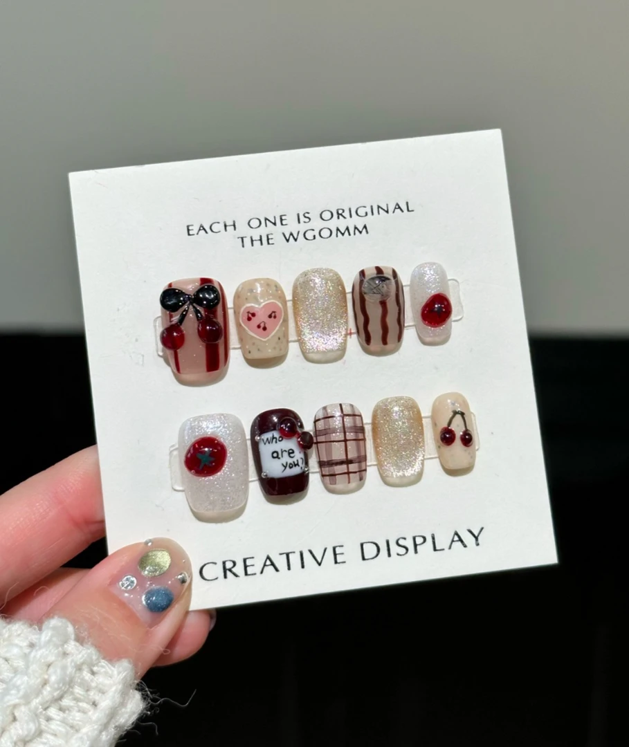 【夏日樱桃】Melody纯手工穿戴甲