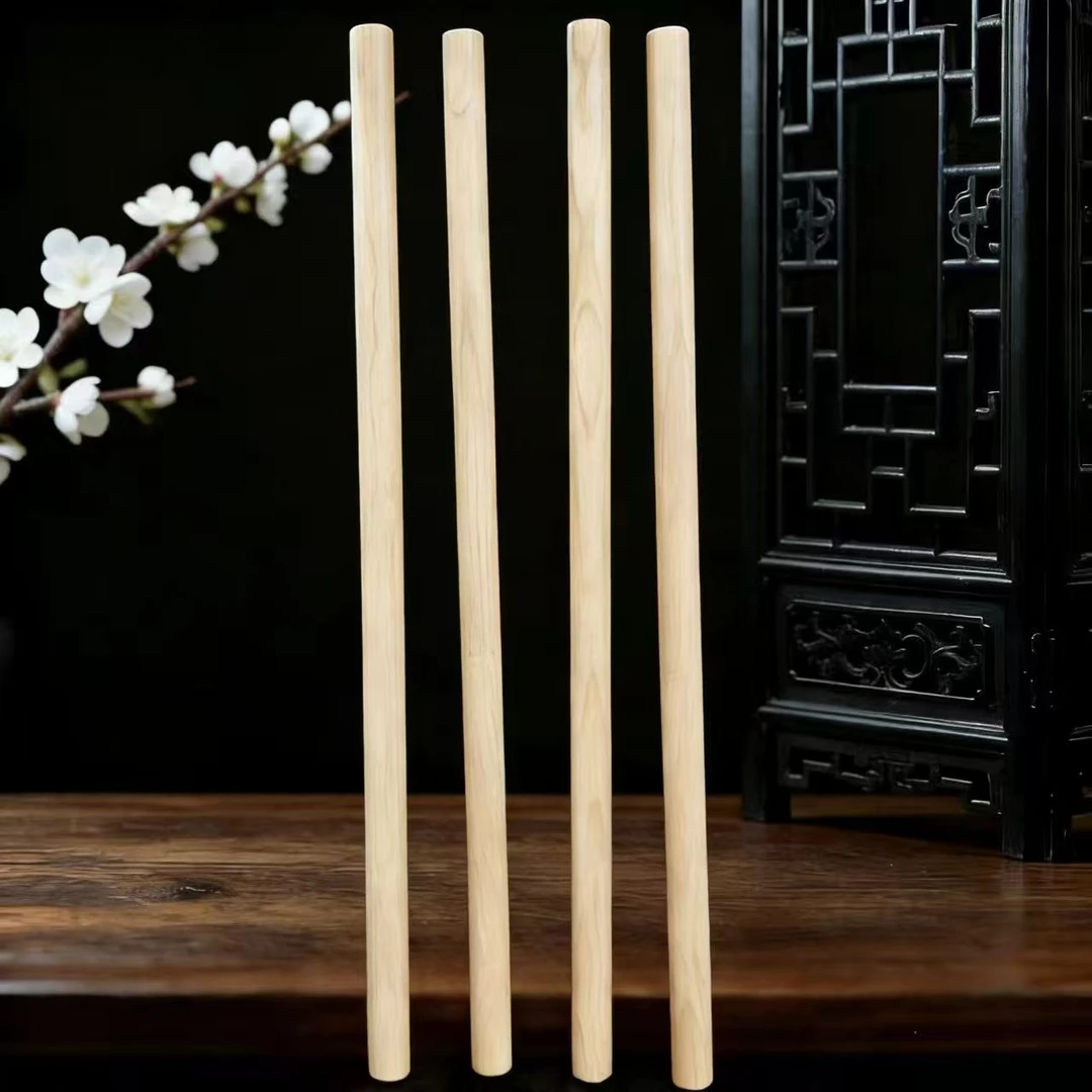 泰山桃木木雕80厘米桃木棍敲打经络肩颈桃木棒