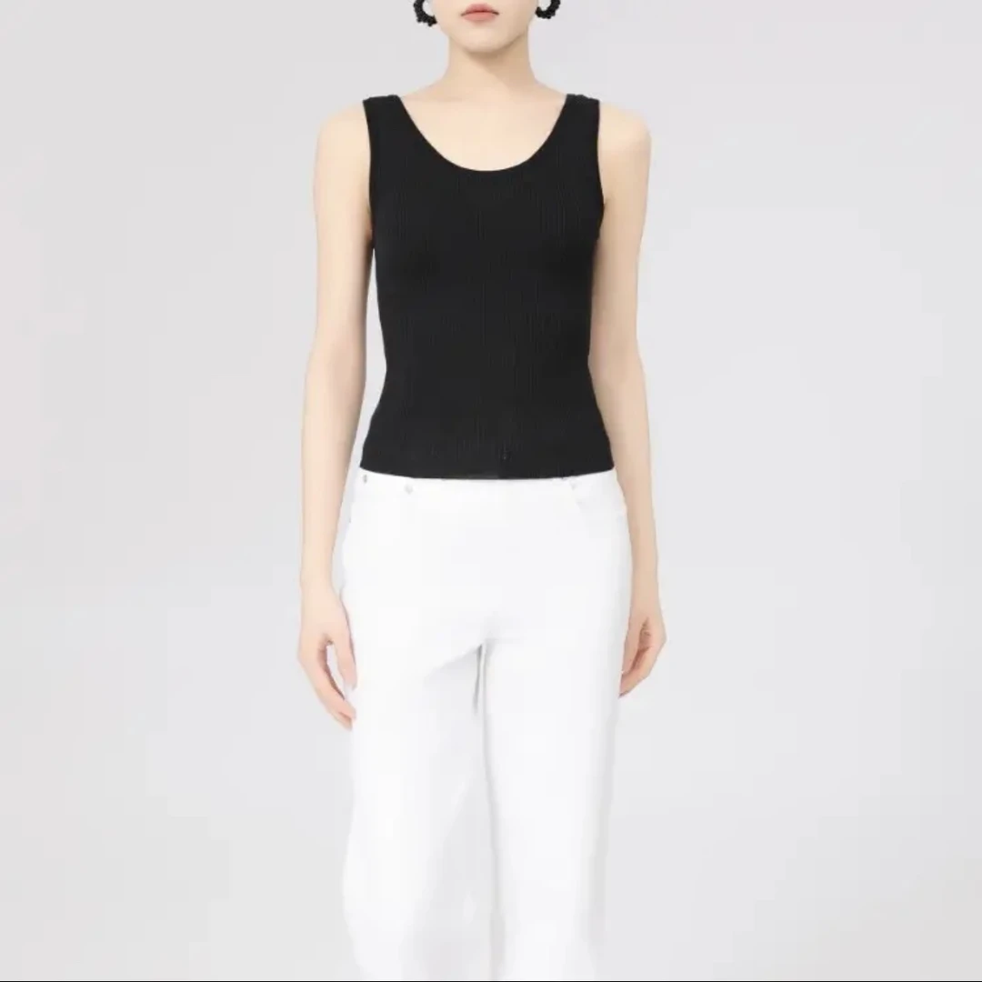 【北京阿玛施】新款针织打底衣百搭气质运动修身背心吊带女538013