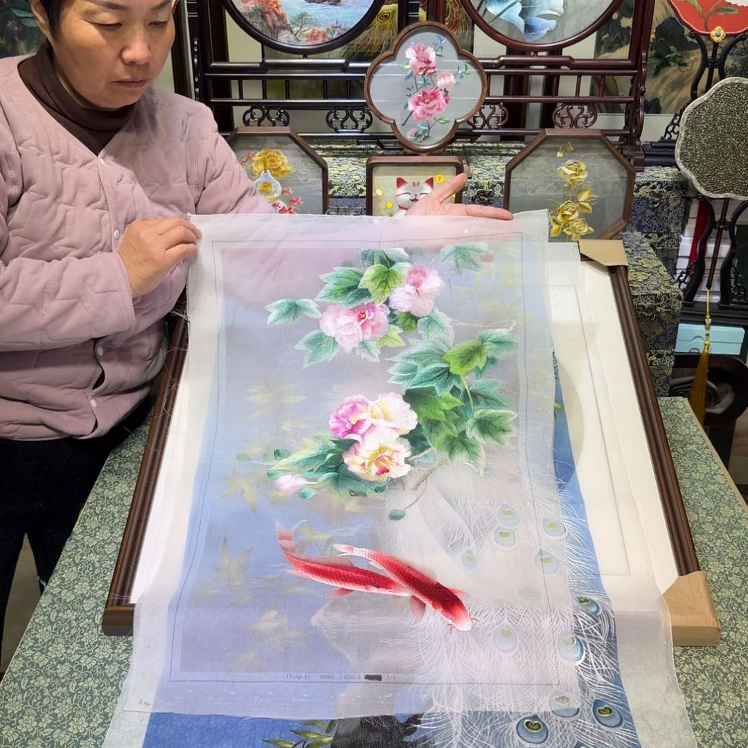 刺绣手工苏绣工艺制作技艺精湛