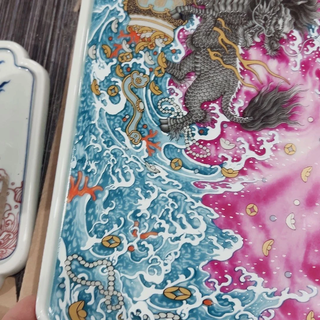 梁***景瓷片景德镇陶瓷艺术价格