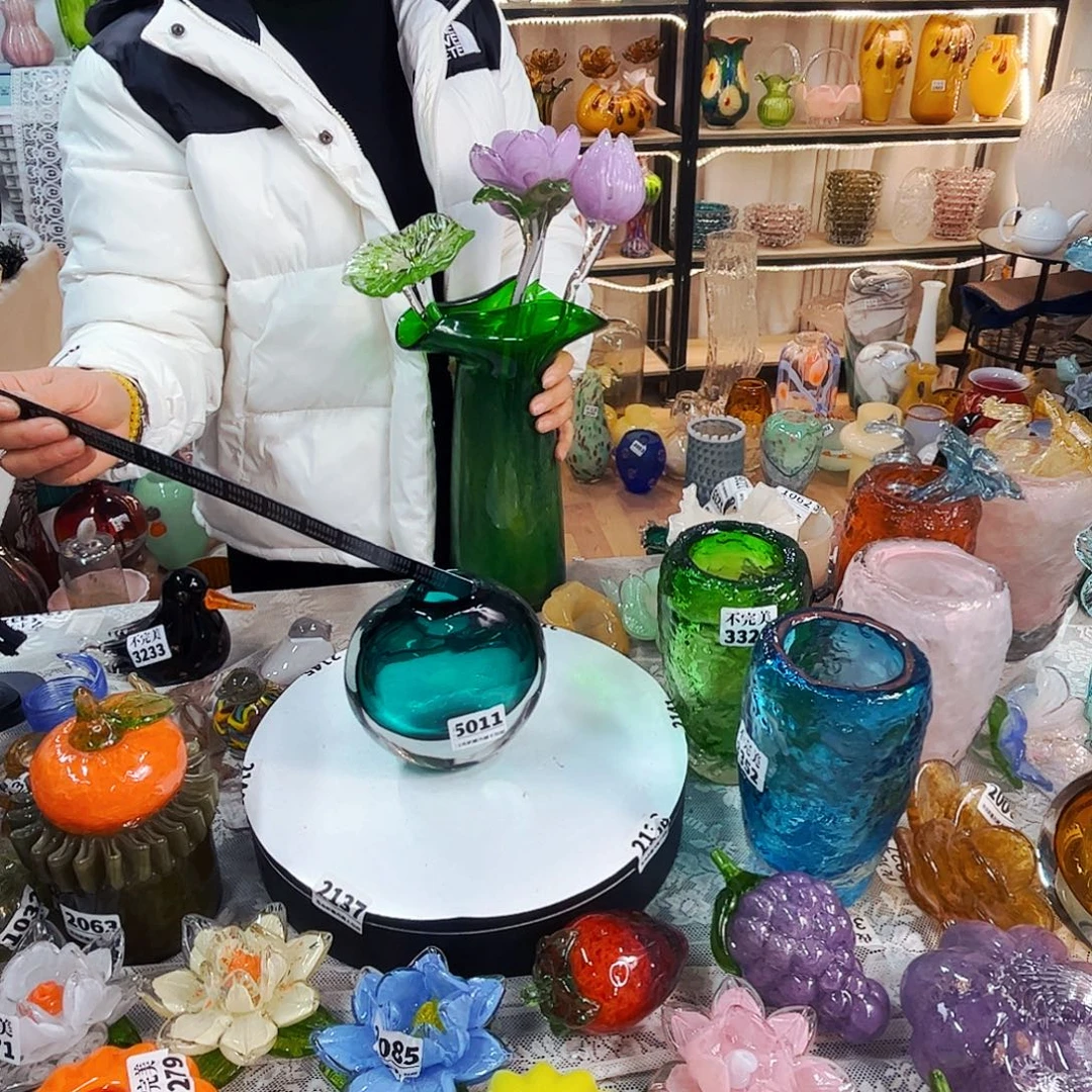 5011 家悦美居琉璃摆件不完美