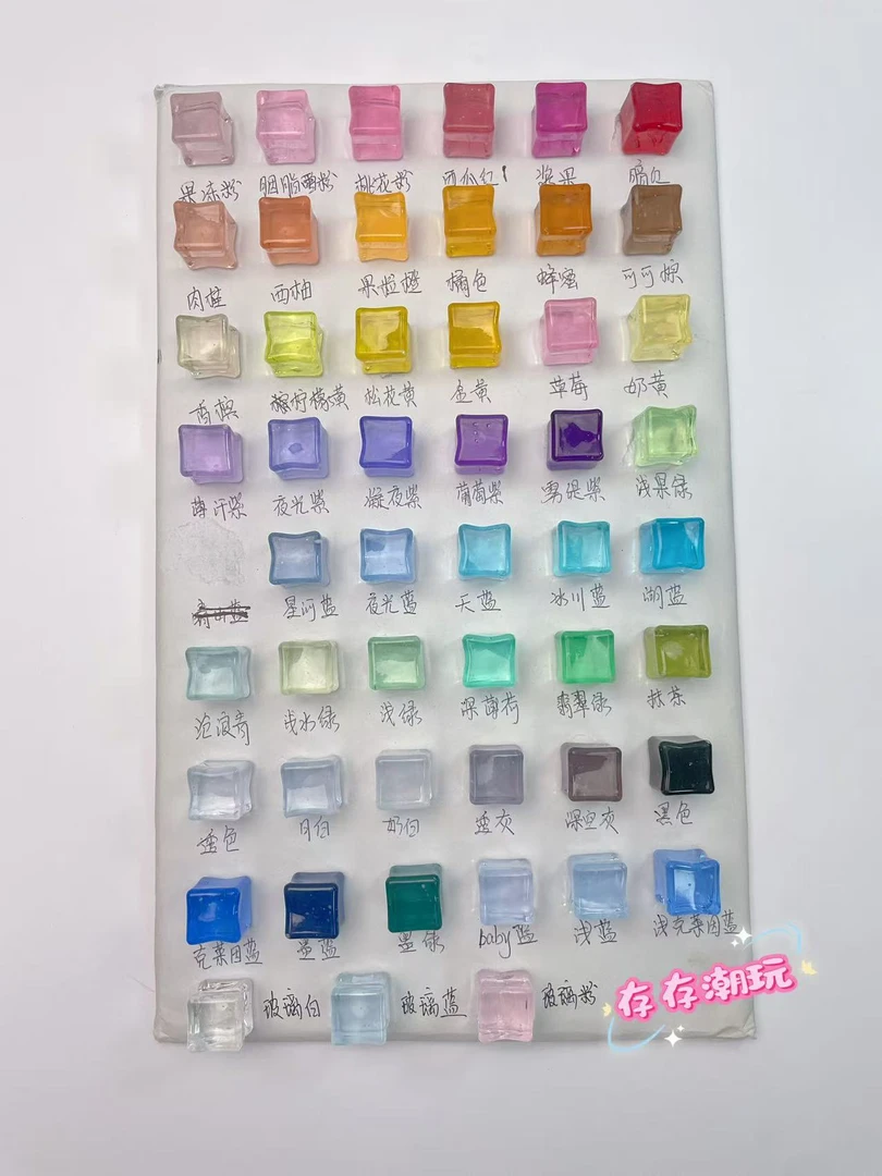 续步数， 夜光细闪仿真树脂冰块，1.8cm创意潮玩