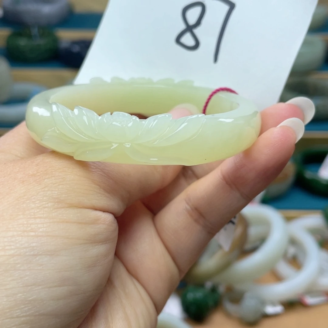 未镶嵌手镯和田玉圈口54